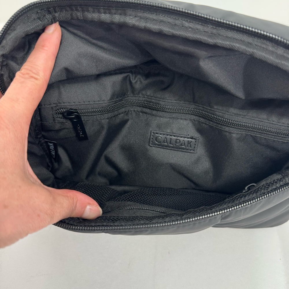 NWT CALPAK Luka Belt Bag Adjustable Strap Black Puffer Fanny Pack Travel - Picture 6 of 7